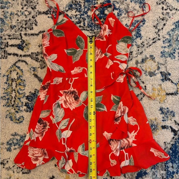 Honey Belle Red Floral Romper - Picture 7 of 9